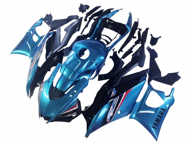 Yamaha YZF R3/R25 Motorrad Verkleidung 2022-2024 - Blau Weiss Rot Schwarz
