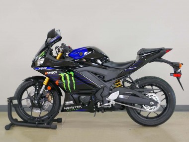 Yamaha YZF R3/R25 Motorrad Verkleidung 2022-2024 - Blau Grun Schwarz Monster Yamalube ENEOS