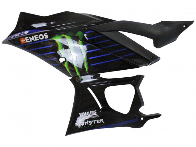 Yamaha YZF R3/R25 Motorrad Verkleidung 2022-2024 - Blau Grun Schwarz Monster Yamalube ENEOS