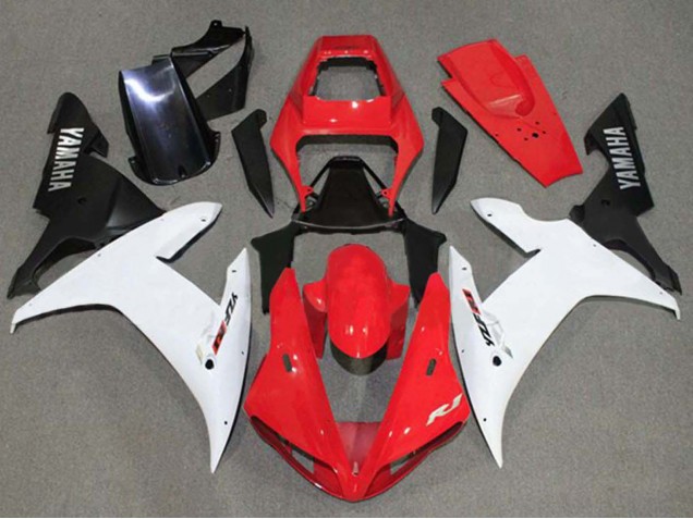 Yamaha YZF 1000 R1 Motorrad Verkleidung 2002-2003 - Rot Weiss Schwarz