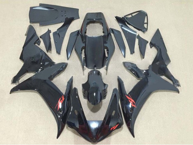 Yamaha YZF 1000 R1 Motorrad Verkleidung 2002-2003 - Glanzendes Schwarz Rot