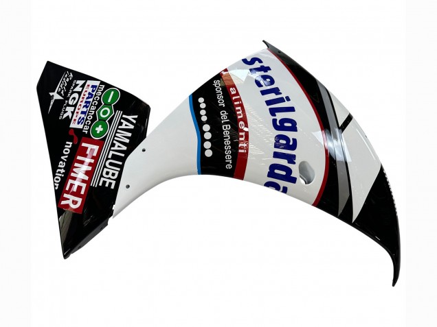 Yamaha YZF 1000 R1 Motorrad Verkleidung 2009-2011 - Glanzendes Schwarz Weiss Rot Volvo Fimer Yamalube 87
