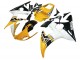 Yamaha YZF R6S Motorrad Verkleidung 2006-2009 - Gelb Weiss Glanzendes Schwarz