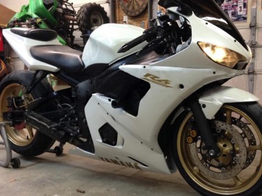 Yamaha YZF 600 R6 Motorrad Verkleidung 2005 - Weiss Gold