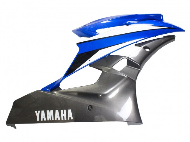 Yamaha YZF 600 R6 Motorrad Verkleidung 2006-2007 - Blau Weiss Glanzendes Schwarz