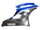 Yamaha YZF 600 R6 Motorrad Verkleidung 2006-2007 - Blau Weiss Glanzendes Schwarz