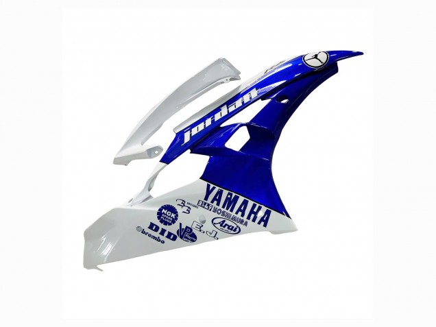 Yamaha YZF 600 R6 Motorrad Verkleidung 2006-2007 - Weiss Blau Jordan