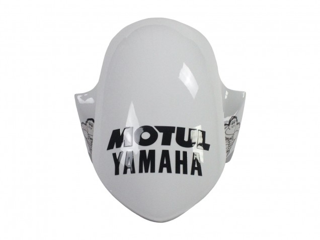 Yamaha YZF 600 R6 Motorrad Verkleidung 2006-2007 - Weiss Glanzendes Schwarz Motul Michelin