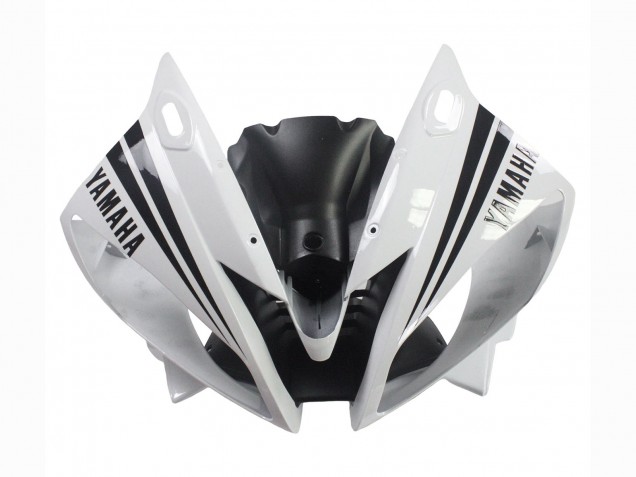 Yamaha YZF 600 R6 Motorrad Verkleidung 2006-2007 - Weiss Glanzendes Schwarz Motul Michelin