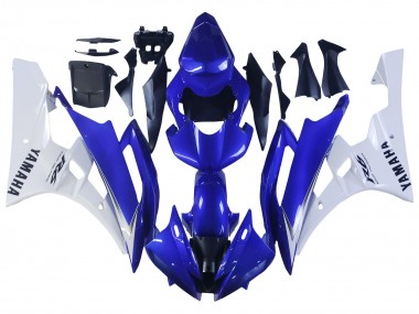 Yamaha YZF 600 R6 Motorrad Verkleidung 2006-2007 - Weiss Blau Schwarz