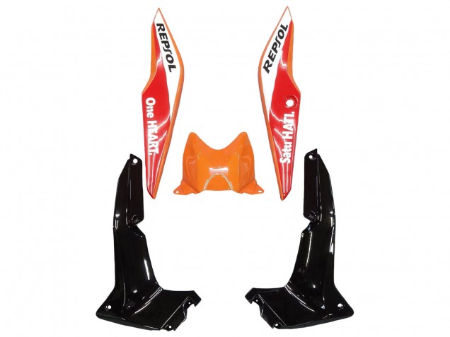 Honda CBR250RR Motorrad Verkleidung 2011-2015 - Orange Weiss Rot Schwarz Glanzendes HRC Repsol
