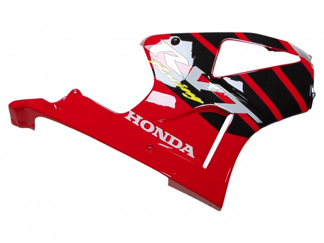 Honda VTR1000 Motorrad Verkleidung 2000-2006 - Silber Rot Schwarz Streifen Rennen
