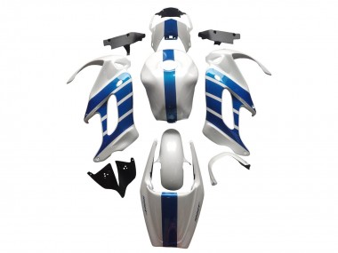 Honda VTR1000F Motorrad Verkleidung 1997-2005 - Weiss Blau