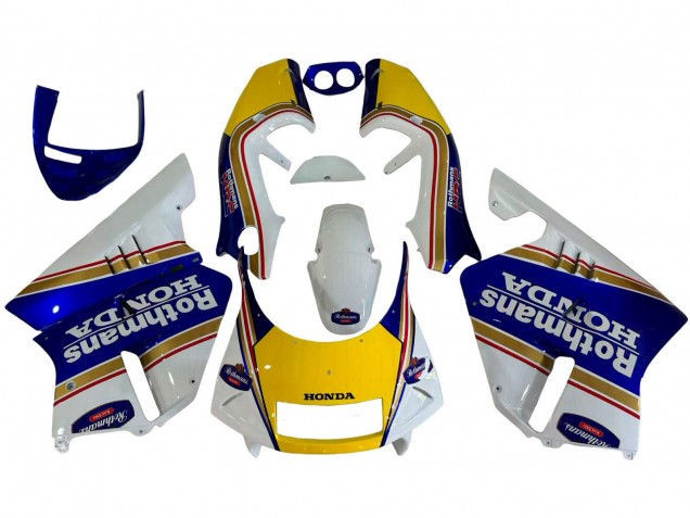 Honda NSR250 Motorrad Verkleidung 1994-1996 - Weiss Blau Gelb Gold Rothmans