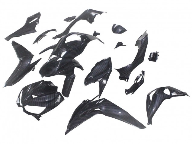 Kawasaki Z1000 Motorrad Verkleidung 2014-2019 - Schwarze Carbonfaser