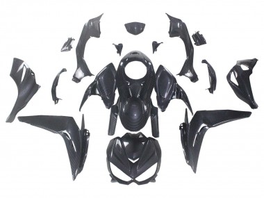 Kawasaki Z1000 Motorrad Verkleidung 2014-2019 - Schwarze Carbonfaser
