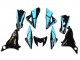 Kawasaki Z800 Motorrad Verkleidung 2013-2018 - Hellblau Glanzendes Schwarz