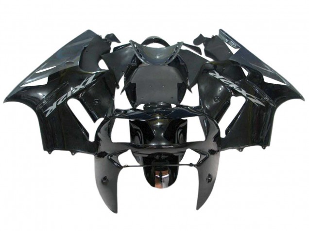 Kawasaki ZX12R Motorrad Verkleidung Kit 2000-2001 - Glanzendes Schwarz