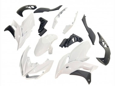 Kawasaki Versys 650 Motorrad Verkleidung 2015-2021 - Weiss Matt Schwarz