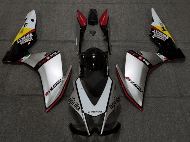 Aprilia RSV4 1000 Motorrad Verkleidung 2009-2015 - Silber Rot Schwarz Gelb