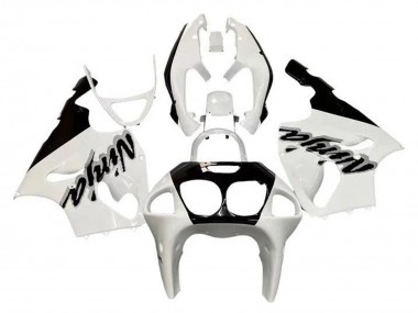 Kawasaki ZX7R Motorrad Verkleidung 1996-2003 - Weiss Schwarz