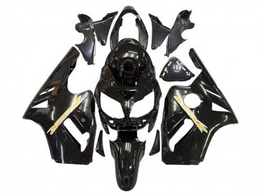 Kawasaki ZX12R Motorrad Verkleidung 2002-2006 - Glanzendes Schwarz Gold