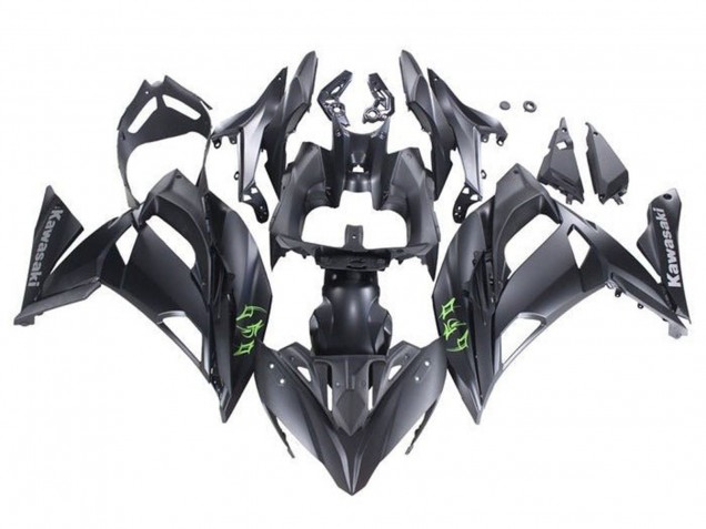 Kawasaki Ninja 650 EX650 Motorrad Verkleidung 2020-2024 - Matt Schwarz Grun