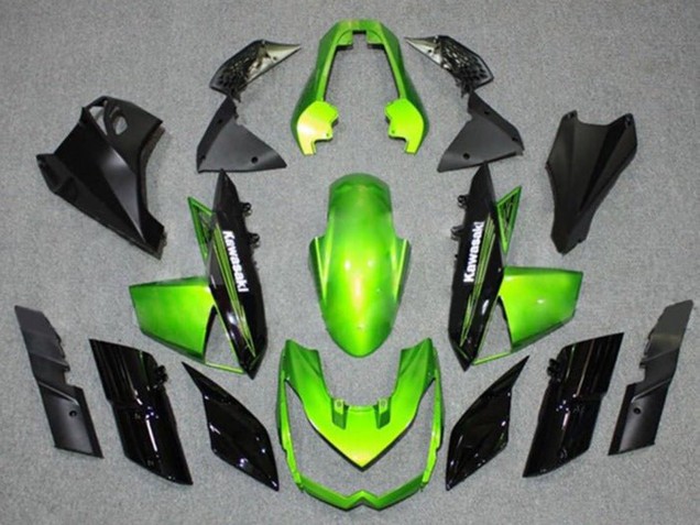 Kawasaki Z1000 Motorrad Verkleidung 2010-2013 - Grun Schwarz