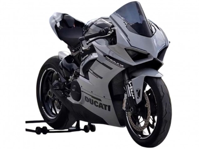 Ducati Panigale V4 V4S Motorrad Verkleidung 2018-2019 - Grau Schwarz