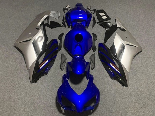 Honda CBR1000RR Motorrad Verkleidung 2004-2005 - Silber Dunkel Blau