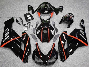 Honda CBR1000RR Motorrad Verkleidung 2004-2005 - Glanzendes Schwarz Rot Streifen