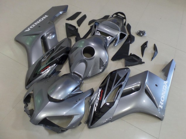 Honda CBR1000RR Motorrad Verkleidung 2004-2005 - Silber Glanzendes Schwarz Streifen