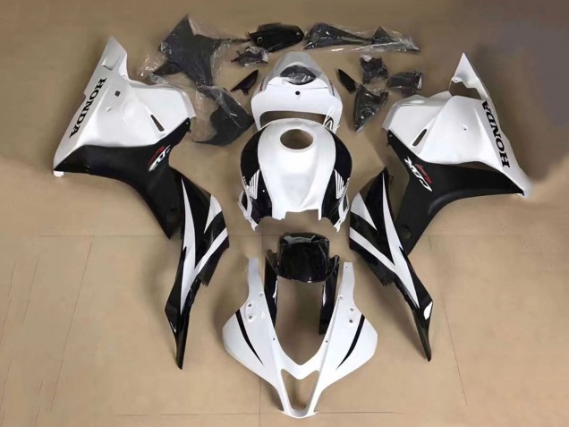 Honda CBR600RR Motorrad Verkleidung 2013-2023 - Weiss Glanzendes Schwarz