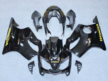 Honda CBR600 F4i Motorrad Verkleidung 2004-2007 - Glanzendes Schwarz Gold Aufkleber