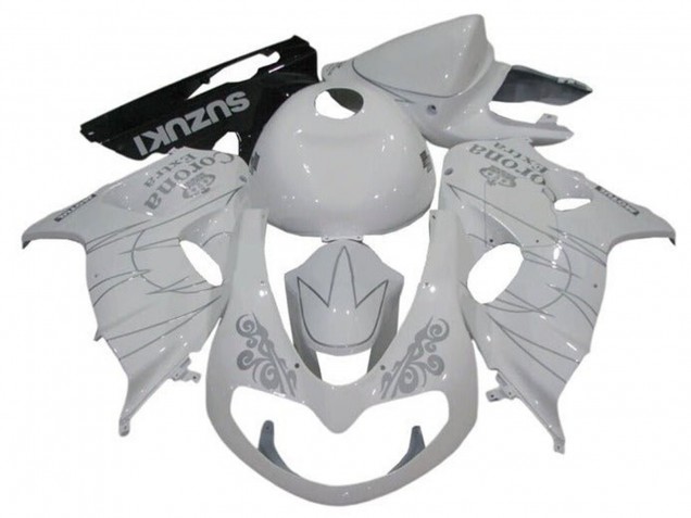 Suzuki TL1000R Motorrad Verkleidung 1998-2003 - Weiss Silber Corona