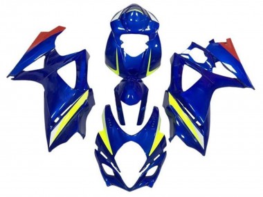 Suzuki GSXR 1000 Motorrad Verkleidung 2005-2006 - Blau Gelb Rot