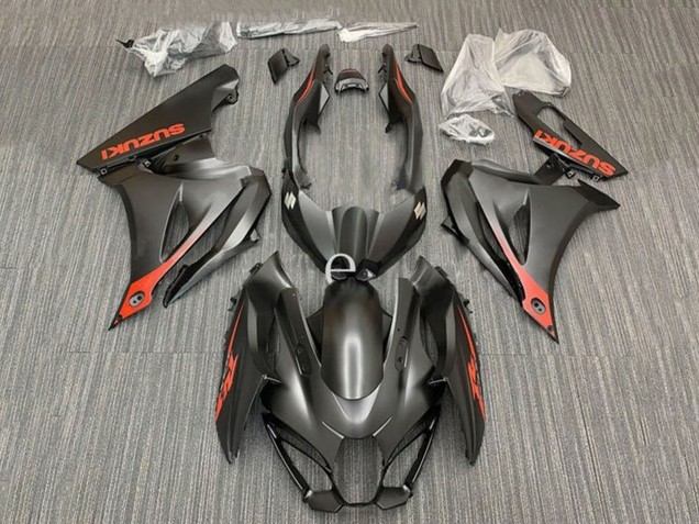 Suzuki GSXR1000 Motorrad Verkleidung 2017-2024 - Matt Schwarz Rot