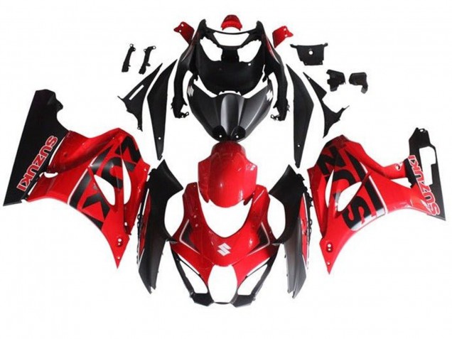 Suzuki GSXR1000 Motorrad Verkleidung 2017-2024 - Rot Schwarz
