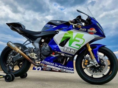 Yamaha YZF R7 Motorrad Verkleidung 2021-2024 - Blau N2