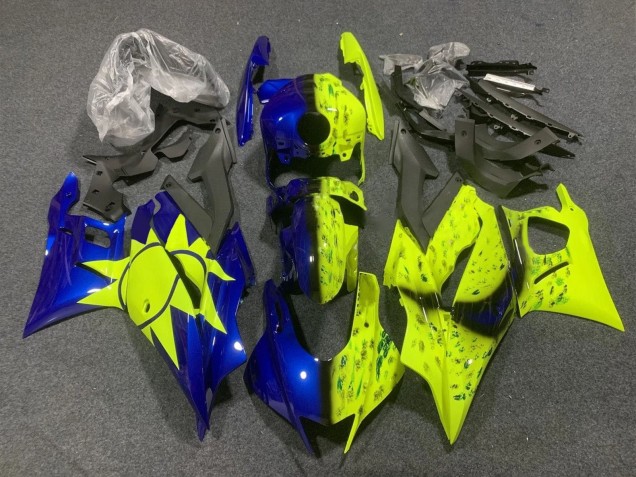Yamaha YZF R3/R25 Motorrad Verkleidung 2019-2021 - Gelb Blau