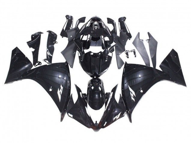 Yamaha YZF 1000 R1 Motorrad Verkleidung 2009-2011 - Glanzendes Schwarz