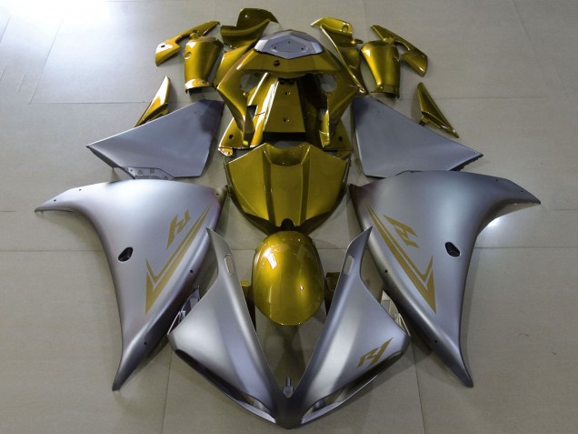 Yamaha YZF 1000 R1 Motorrad Verkleidung 2009-2011 - Silber Gold
