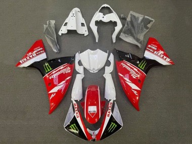Yamaha YZF 1000 R1 Motorrad Verkleidung 2009-2011 - Weiss Rot Schwarz Grun Monster Milwaukee