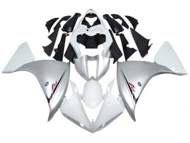 Yamaha YZF 1000 R1 Motorrad Verkleidung 2009-2011 - Weiss Silber Schwarz