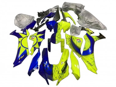 Yamaha YZF 1000 R1 Motorrad Verkleidung 2020-2025 - Blau Gelb Sun Moon