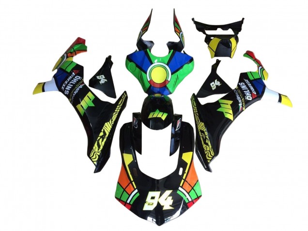 Yamaha YZF 1000 R1 Motorrad Verkleidung 2020-2025 - Blau Grun Gelb Rot Schwarz Farbrad 94