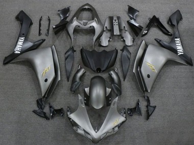 Yamaha YZF 1000 R1 Motorrad Verkleidung 2007-2008 - Dunkel Silber Matt Schwarz
