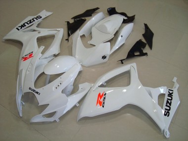 Suzuki GSXR 600 / GSXR 750 Motorrad Verkleidung 2004-2005 - Weiss Rot Schwarz