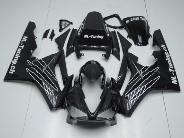 Triumph Daytona 675 Triple Motorrad Verkleidung Kit 2006-2008 - Glanzendes Schwarz