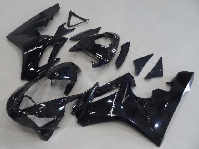 Triumph Daytona 675 Triple Motorrad Verkleidung 2006-2008 - Glanzendes Schwarz